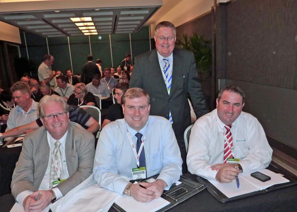 Speaker Greg Whiteley with Airlite execs at AUSCLEAN Convention 2011